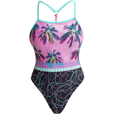 FUNKITA TWISTED TWILIGHT SESSION Women's Swimsuit (One Piece) Pink/Black 2020 0
